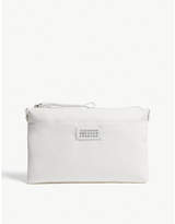 Thumbnail for your product : Maison Margiela Logo leather zipped clutch