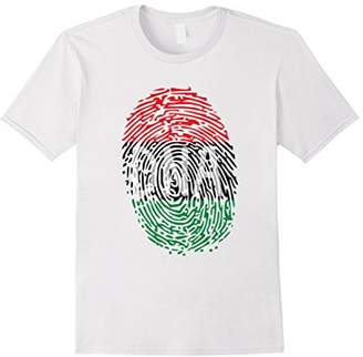 Africa DNA T Shirt Flag Thumb Fingerprint Roots Proud Tee