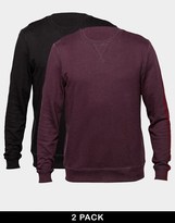 Thumbnail for your product : ASOS Sweatshirt 2 Pack SAVE 17%