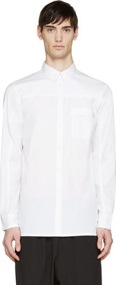 Helmut Lang Optic White Luxe Button-Up Shirt