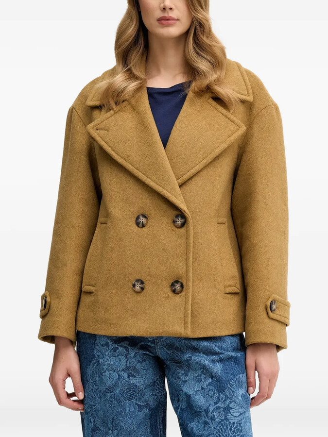 Sisley buttoned V-neck jacket