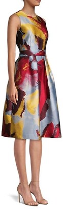 Lafayette 148 New York Rory Printed A-Line Dress