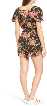 WAYF Lace-Up Romper