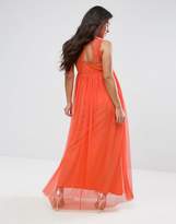 Thumbnail for your product : ASOS Maternity Mesh Overlay Maxi Dress