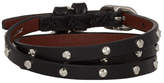 Thumbnail for your product : Alexander McQueen Black and Silver Studded Multi Wrap Bracelet