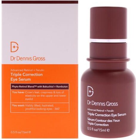 Dr. Dennis Gross Skincare Advanced Retinol Plus Ferulic Triple Correction Eye Serum by for Unisex - 0.5 oz Serum