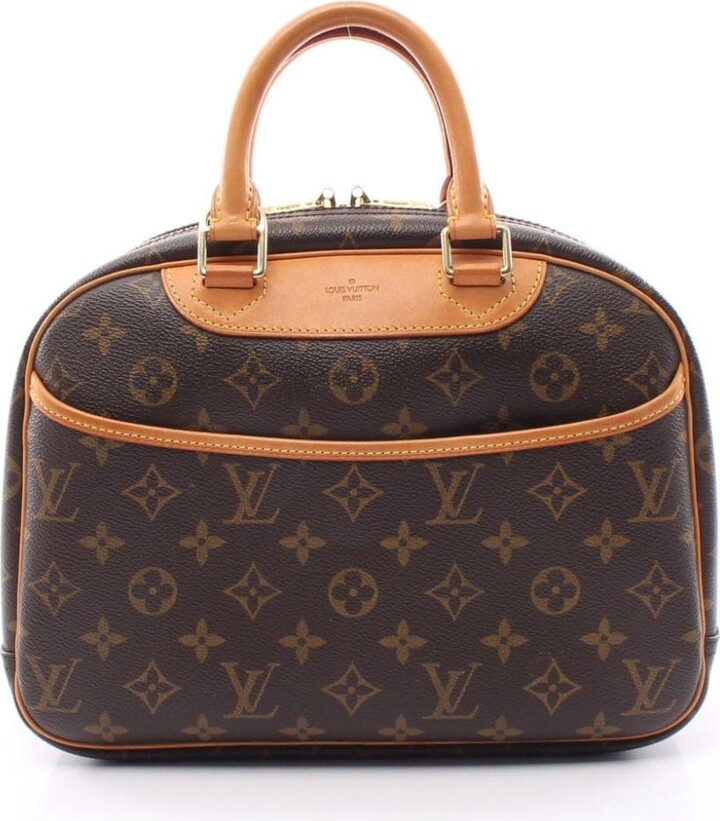 Louis Vuitton Trouville Brown Gold Plated Handbag (Pre-Owned)