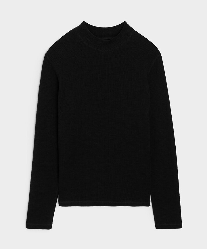 Todd Snyder Lightweight Mini Waffle Mockneck Tee