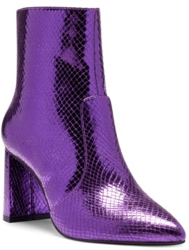 womens purple booties