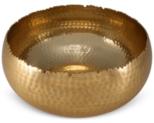 Thirstystone Old Hollywood Large Hammered Gold-Tone Bowl