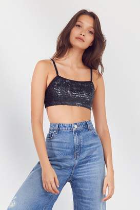 Out From Under Sequin Bra Top