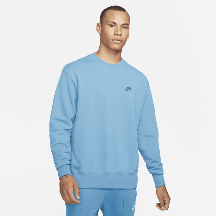Nike Men's Sportswear Classic Fleece Crew in Blue, Size: XL | DA0021-469 -  ShopStyle T-shirts