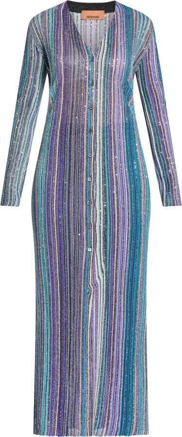 Missoni Sequinned Pleated Cardigan