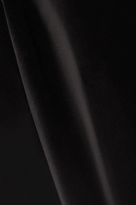Isabel Marant Ziane Crystal-embellished Velvet Mini Dress - Black