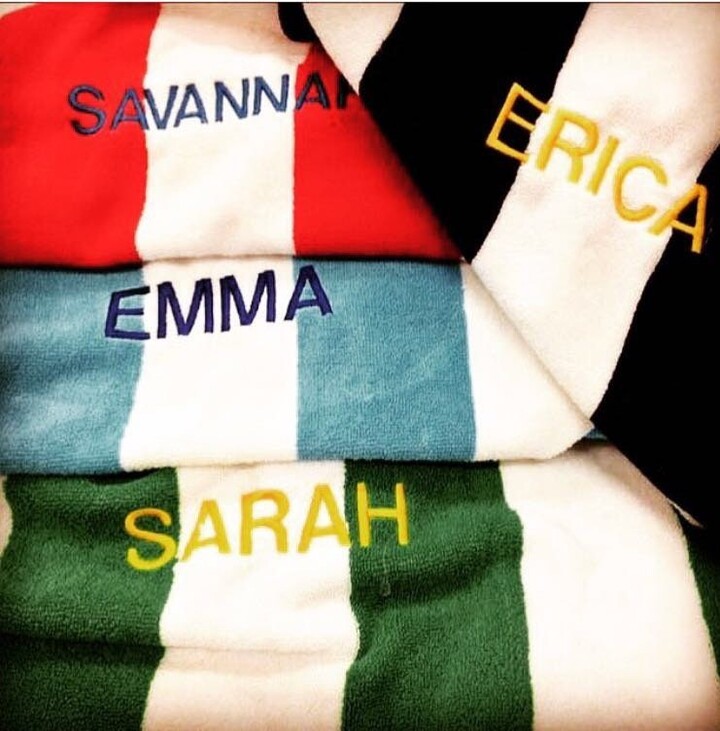 Etsy Personalized Quick-Dry Oversized Cabana Pool + Beach Towel 100% Turkish Cotton | Summer Essential