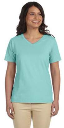 Lat LAT L-3587 Ladies' V-Neck Premium Jersey T-Shirt