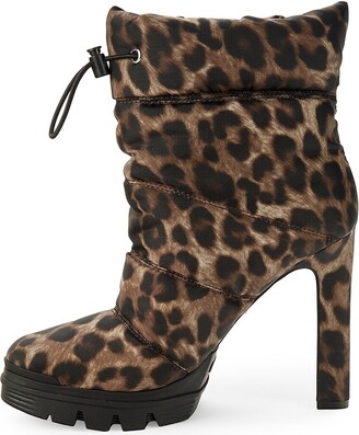 GUESS Gwjara Leopard-Print Quilted Booties - ShopStyle Boots