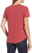 Thumbnail for your product : Caslon Gathered Front Crew Tee