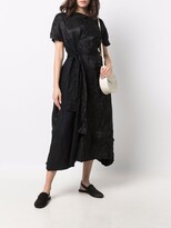 Thumbnail for your product : Daniela Gregis Tied-Waist Panelled Dress