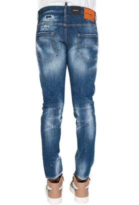 DSQUARED2 Dsquared Patched Skinny Dan Jeans