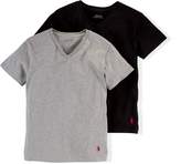 Thumbnail for your product : Ralph Lauren Solid Cotton V-Neck 2-Pack
