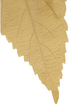 Thumbnail for your product : Aurélie Bidermann Central Park gold-plated leaf earrings