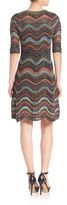 Thumbnail for your product : M Missoni Relief Ripple V-Neck Dress