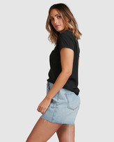 Thumbnail for your product : Billabong Women's Black Basic T-Shirts - Magnetic Short Sleeve Tee - Size One Size, 8 at The Iconic