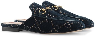 Gucci Princetown GG velvet slipper