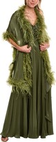 Feather Wrap Gown 