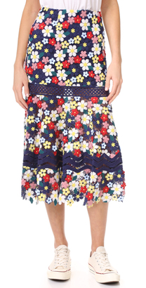 Sea 3D Lace Skirt