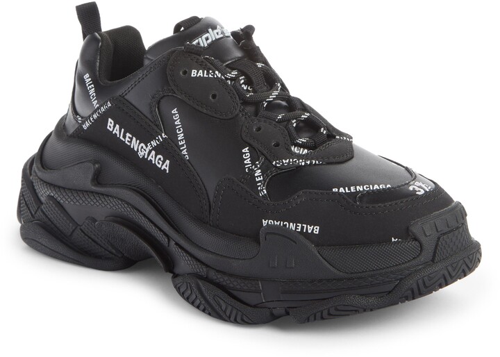 Balenciaga Triple S Black | Shop the world's largest collection of fashion  | ShopStyle