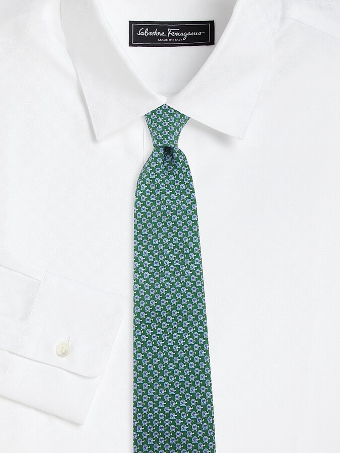 Ferragamo Men's Zum Silk Tie - Blue Scuro