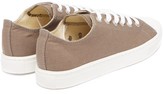 Thumbnail for your product : Junya Watanabe Rubber-toe Canvas Trainers - Khaki