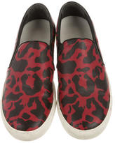 Thumbnail for your product : Alexander McQueen Leather Slip-On Sneakers