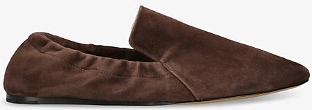 Le Monde Beryl Womens Brown Moccassino Elasticated-Back Suede Pumps Eur 39.5 / 6.5 Uk Women