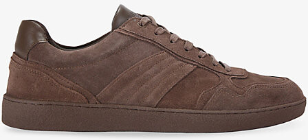 Kurt Geiger Mens Brown Lloyd Drench Suede Trainers Eur 44 / 10 Uk Men