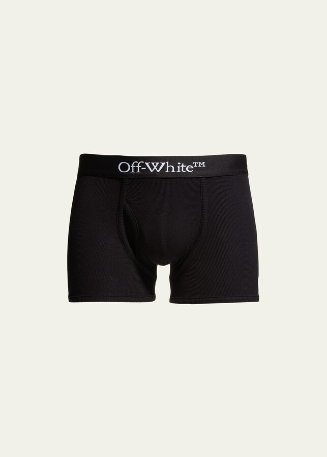 OffWhite Men's Ribbed Logo Boxer Briefs ShopStyle