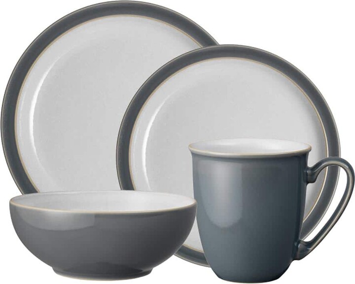 Denby Elements Fossil Grey 4 Pc Set