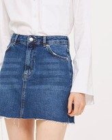 Thumbnail for your product : Topshop MOTO Denim Mini Skirt