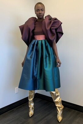 Greta Constantine Matisse Silk Wool Dress