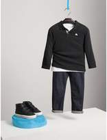 Thumbnail for your product : Burberry Long-sleeve Cotton Jersey Polo Shirt