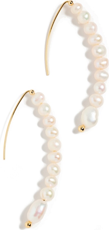 Argentovivo Pearl Thread Earrings