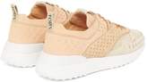 Thumbnail for your product : Tod's Perforated Colour Block Suede Trainers - Womens - Nude