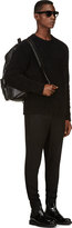 Thumbnail for your product : Damir Doma Black Wool Slim Drop Crotch Trousers