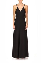 Thumbnail for your product : Halston Evening Ginger V-Neck Paneled Gown