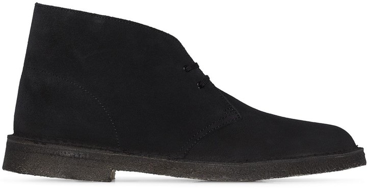 black suede desert shoes