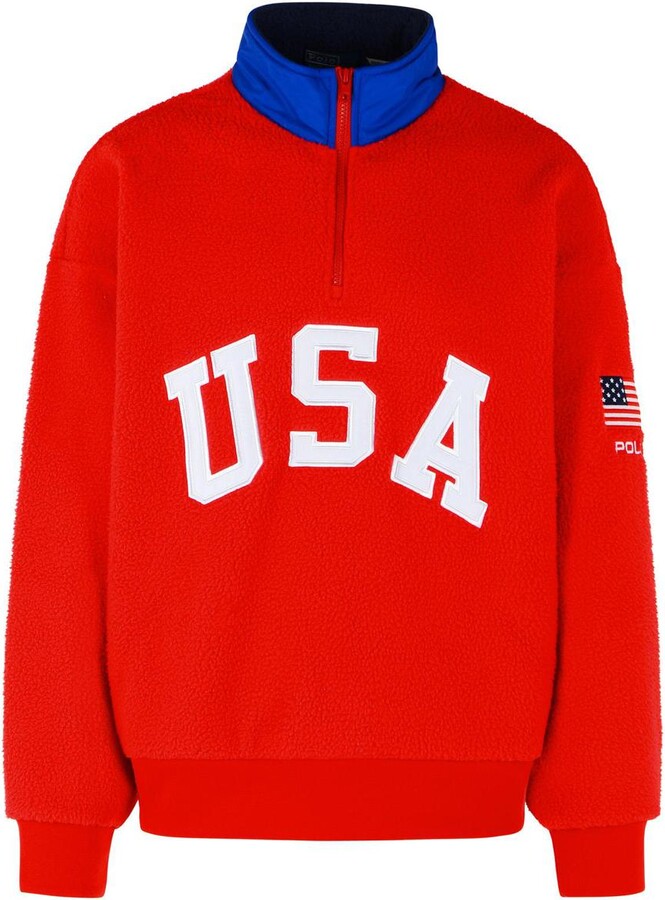 Polo Ralph Lauren Red Polyester Fleece