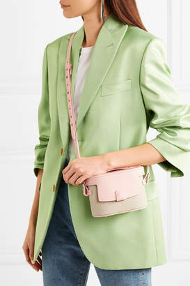 Nico Giani Frerea Mini Leather And Cotton-canvas Shoulder Bag