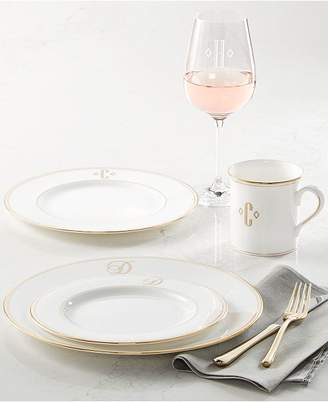 Lenox Federal Gold Monogram Dinnerware Collection, Script or Block Letters